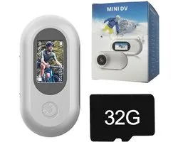 Caméras de sport - Caméra d'action 1080p - Étanche (IP54) - Écran 0,96 pouce - Carte mémoire 32 Go incluse - Pour sports de Plein air