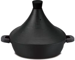 Cheffinger Tajine - 32cm - Inductie - Arabisch Design Non-stick - Zwart