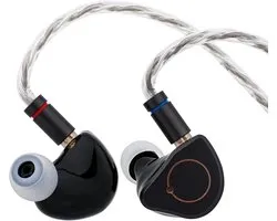 Simgot Supermix 4 - Écouteurs intra- Ear - IEM - Musique et jeux - Bouchons Bouchons d'oreilles' Gaming - Câble interchangeable - Design ergonomique - Drivers hybrides - Zwart