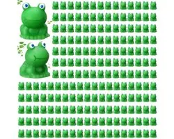Mini Grenouilles - Miniature - Figurines - Vert - Grenouilles - 50 pièces - Tendance Social Médias / TikTok - Cacher - Décoration - Paysage - DIY