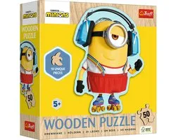 Puzzle en bois Trefl Trefl 50 Contour - Crazy Minnion / Universal Despicable Me 4_FSC Mix 70%.