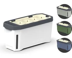 Gusta Garden - Harry Herbs - Pot d'herbes intelligent avec système d'arrosage - Wit- Boîte à herbes - Boîte de culture - Jardinière