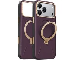 Torras - QPRO Leather Series - iPhone 18 Pro / iPhone 17 Pro - Purple