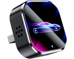 CarPlay Wireless Adapter 2025 Upgrade – 2-in-1 Android Auto & Apple CarPlay, wandelt kabelgebundenes in kabelloses CarPlay um, Plug & Play, geschikt voor iOS 10+ & Android 11+