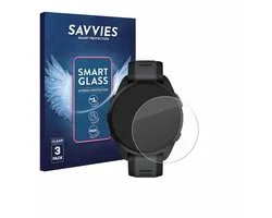 3 pièces Savvies Screenprotector - compatible avec Garmin Forerunner 165 Music - film de protection en verre transparent