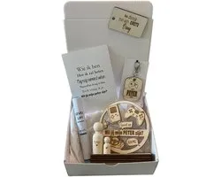 Coffret cadeau veux-tu être mon PETER ? | bleu | JEUX | Cher Peter | Peter demande | devenir des mètres | questions de parrain | devenir parrain | cadeau | boite cadeau | coffret cadeau