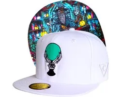 Capiche® Snapback – Lost Wizard – Wit – Casquette Homme – Casquette Baseball – Wizard Cap – Lost Wizard – Wizard Cap – Inspiré de Harry Potter