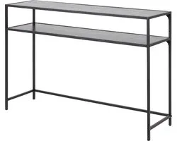 Lisomme Vic houten sidetable zwart - 120 x 35 cm
