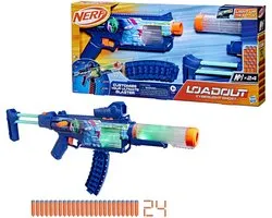 Nerf Loadout Cyberlight Ghost Blaster voor foamdarts en 24 Nerf N1-darts