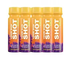 5x 80ml - Votre Sun SHOT - Exotique - Sunshot - Tanshot - Boisson santé