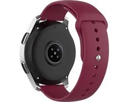 Strap-it Smartwatch strap 20mm - bracelet de montre sport adapté pour Samsung Galaxy Watch 42mm / Galaxy Watch 3 41mm / Galaxy Watch Active2 40 & 44mm / Gear Sport - Amazfit Bip / GTS - Polar Ignite / Unite / Pacer - bordeaux