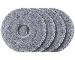 Roborock Saros 10R/20/Z70 en Qrevo Curv 2 Pro/CurvX/EdgeT Dweilpads (4 Stuks, Plus.Parts® alternatief voor 8.02.0453)