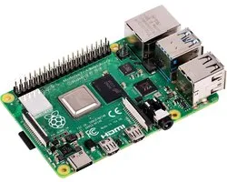 Raspberry Pi 4 Model B 2GB - Processeur Quad-Core 64 bits, Dual HDMI 4K, WiFi double bande, Bluetooth 5.0, Ethernet Gigabit