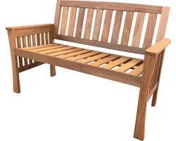 Banc de jardin SenS-Line Kensington - 125 cm - Bois dur Meranti