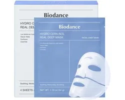BIODANCE Hydro Cera-nol Real Deep Mask – 4 x 34 g – Overnight Hydrogel Gezichtsmasker – Kalmerend & Hydraterend – Koreaanse Skincare