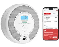 X-Sense SC07-MR Slimme combimelder met WiFi - Link+ Pro - Rook en koolmonoxide - 360° sensor - Rookmelder en koolmonoxidemelder - Rook én CO melder draadloos koppelbaar - Smart Home