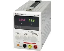 Basetech BT-155 Labvoeding, regelbaar 0 - 15 0 - 5 A 75 W Aantal uitgangen: 1 x