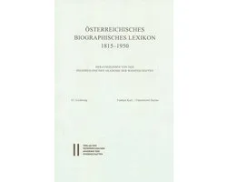 Österreichisches Biographisches Lexikon 1815-1950- Osterreichisches Biographisches Lexikon 1815-1950 / Osterreichisches Biographisches Lexikon 1815-1950 Lieferung 67