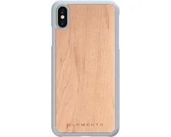 Nordic Elements Gefion backcover voor Apple iPhone Xs Max -  Walnoot hout / lichtgrijs