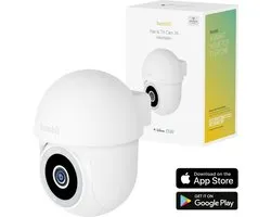 Caméra de sécurité Hombli - Pan & Tilt - Caméra de surveillance extérieure - WiFi sans fil - Haute résolution 2K - Vision nocturne colorée - Détection de mouvement avec Siècle des Lumières - Fonction de suivi automatique - Application intelligente