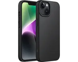 My Case telefoonhoesje geschikt voor Apple iPhone 14 Plus hoesje siliconen - backcover - optimale bescherming - zwart
