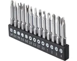 13Pcs 1/4" Hex Shank Triangle Cross Sloted Y-Type Key - Inner Cross Magnatic Screwdriver Drill Bits Set - Sleutel Schroefbitset - 50MM Lengte