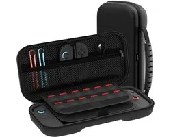 BOTC Case Geschikt voor Nintendo Switch 2 - Met opbergvak voor 12 games - Hoesje Geschikt voor Switch 2 - Waterdicht en schokbestendig - Zwart