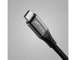 Artizta - USB-C naar USB-C Kabel 1M – 100W Snelladen (PD) – 10Gbps Data – Gevlochten – Geschikt voor Laptop, iPhone 17, Samsung, Tablet