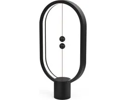 Allocacoc Heng Balance Lamp - Ovale - Hauteur 40 cm - Noir - Plastique