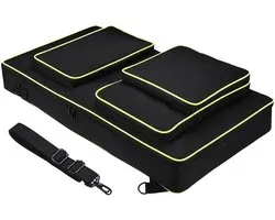 Meijunter DJ Controller Storage Bag for Compatible with Pioneer DJ DDJ-FLX10/DDJ-1000/DDJ-1000SRT/AlphaTheta DDJ-GRV6 Portable DJ Controller Storage Bag with Shoulder Strap, Black, modern