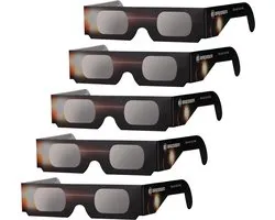 Bresser Eclipsbril - 5 stuks - Zonsverduistering - Zonwaarnemingen - Veilig