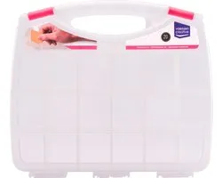 Vaessen Creative Diamond Painting Storage Box, boîte de tri avec de nombreuses boîtes pour perles, pierres, pixels et plus