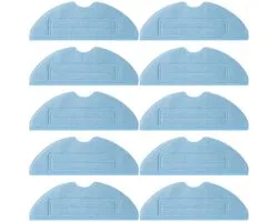 10x Dweildoeken geschikt voor Roborock S8 / S8+ / S7 /S7+ / S7 Pro / S7 Max / S7 MaxV / S7 Max Ultra / T7S / T7S Plus / G10 /G20 pads mop dweil navulling Microvezel Vervanging
