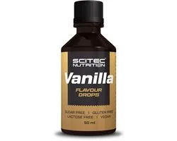 Scitec Nutrition® - Flavour Drops (50 ml - Vanilla) - Vanille - ± 100 doseringen - smaakdruppels - zonder calorieën, suiker, vet of koolhydraten - lactosevrij - geschikt voor veganisten - bakingrediënt