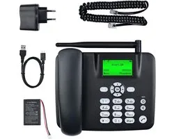 Draadloze GSM Bureautelefoon met Simkaart Slot en Groot Display