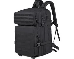Somstyle Tactical Backpack - 45 Liter - Militaire Rugzak - Wandelrugzak - Zwart
