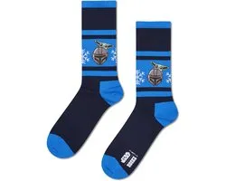 Happy Socks STAR WARS Mandalorian Snowflake Sneaker Sock - unisex sokken - navy - Unisex - Maat: 36 - 40
