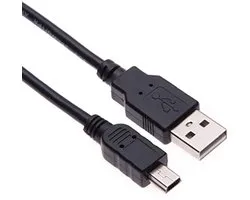 USB kabel oplader USB naar Mini USB compatibel met GoGear Ariaz/Cam/Muse/Opus/RaGa/Spark/ViBE / SA4VBE04KN/12, Bush MP3-speler, Kubik Evo/Edge II/Roca/Neo | 0,5 m