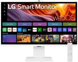 LG Smart 32U850SA-W - 4K Smart Monitor - USB-C 90w - WebOS - Smart TV - Webcam - Wi-Fi - Apple Airplay - 32 Inch