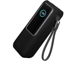 kwmobile Siliconen powerbank hoes voor Anker Power Bank 25000mAh (A1695H11) case - battery case - Powerbank beschermhoes in zwart