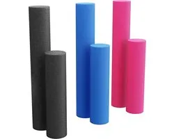 Rouleau de Pilates - Foam Roller - Auto-massage Fascia - Mousse EPE Durable - 90 x 15 cm - Bleu