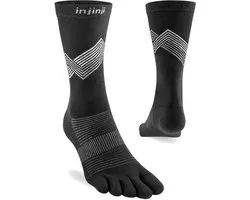 Injinji Run Lightweight Crew Coolmax teensokken - Zwart - 37-40