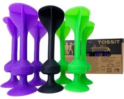 999 Games - Tossit - Starter Pack - Paars-Groen - Darts - Petanque -Geavanceerde siliconen dart - HET LEVEN IS LEUK, JUST TOSS IT! - Voor binnen en buiten