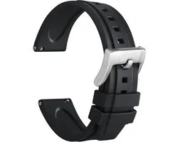WOCCI Hevea Watch Bands, FKM Rubber (No Silicone), Does Not Adsorb Dust, Replacement Strap for Men and Women - ShopVlot