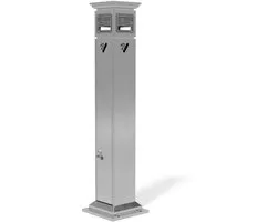 ExcelValley - Cendrier d'extérieur sur pied en acier inoxydable [Plat]