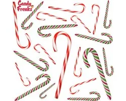 Candy Freaks Zuurstokken - 20 stuks - Mix - Candy cane - Kerst - Zuurstok - Kerstdecoratie