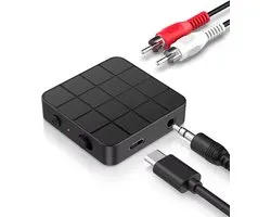 Qost - Bluetooth Transmitter & Receiver - BT 5.0 - 3.5MM AUX / RCA - Bluetooth Zender - Bluetooth Ontvanger - Bluetooth Transmitter - Bluetooth Receiver