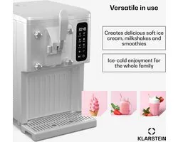 Sorbetière Klarstein SweetSwirl - 3 en 1 - 1,5 litre - Wit