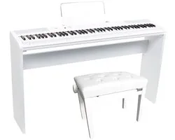 Fazley FSP-200-W digitale piano wit + onderstel wit + pianobank wit