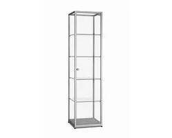 Helioz vitrine Trendline Essential 500A zonder verlichting - aluminium